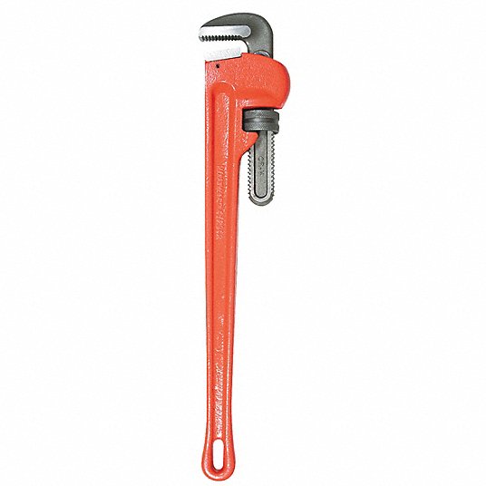 Westward Pipe Wrench, Cast Iron, 5 in Jaw Capacity, Serrated, 36 in Overall Lg, I-Beam 1XJZ3