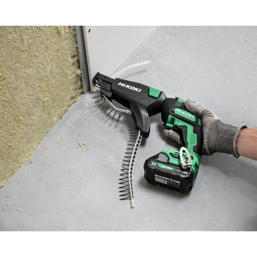 Hikoki Cordless Drywall Screwdriver, 18V, 0–5000 RPM, Brushless Motor, Auto Start, 1.38 kg W18DAWBZ