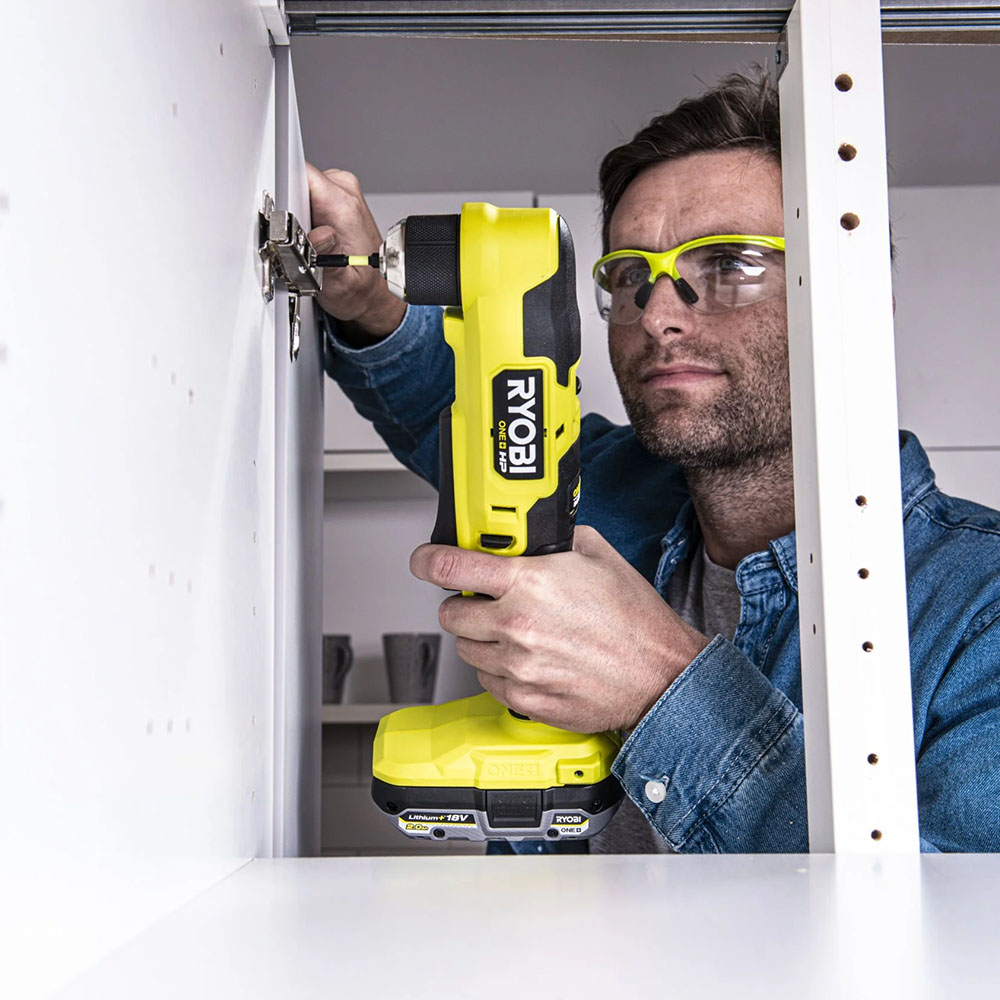 Ryobi Cordless Right Angle Drill 18V Brushless, 40Nm Torque, 10mm Chuck RAD18C-0