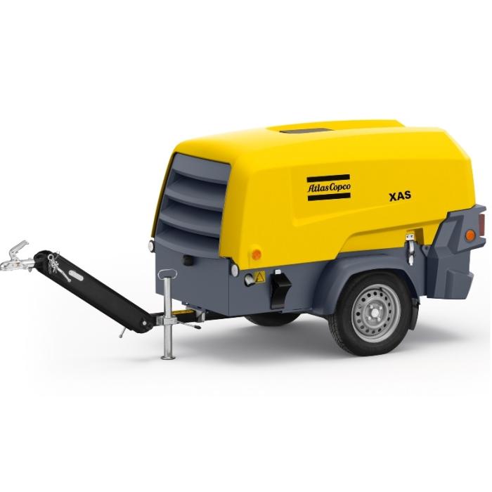 Atlas Copco Diesel Portable Compressor 7 bar, 135 CFM XAS 68