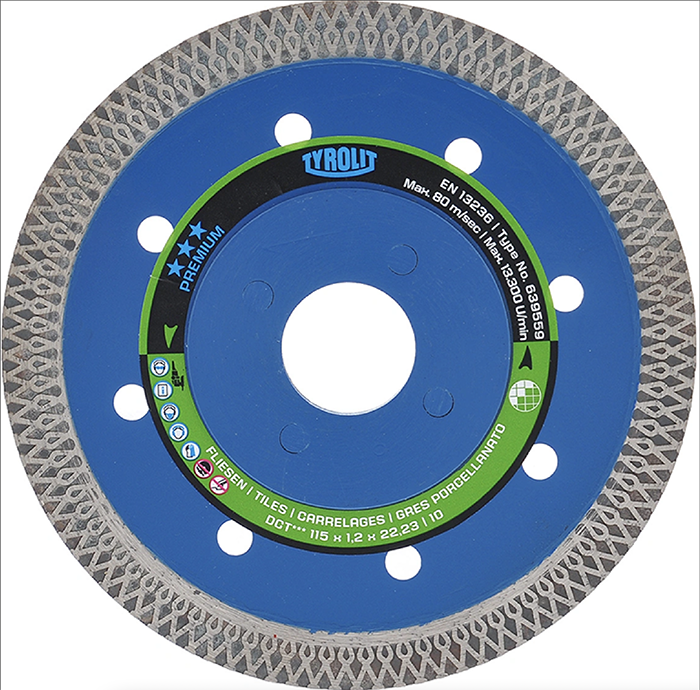Tyrolit Diamond Blade Tiles DCTP2 115mm 639559