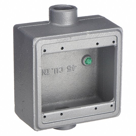 Appleton Electric Weatherproof Electrical Box, Number of Gangs 2, Number of Inlets 2, 4.63 in Length FDC-2-75