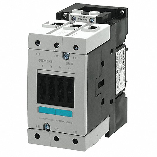 Siemens 240V AC IEC Magnetic Contactor, No. of Poles 3, 80 Full Load Amps-Inductive13Y629 3RT1045-1AP00