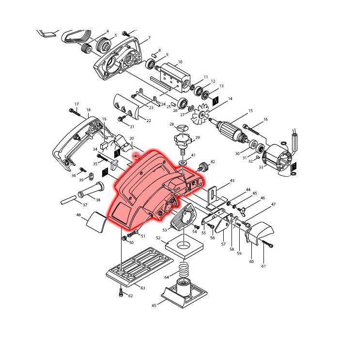 Makita Main Frame For N1923B 156592-8