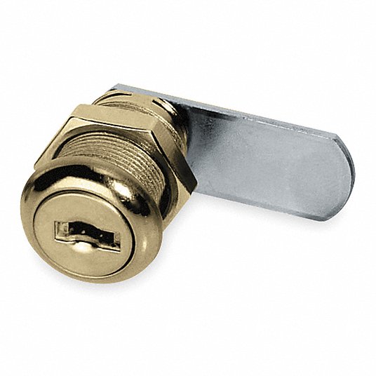 American Lock Disc Cam Lock, Bright Brass ADCL7803KA-C413A
