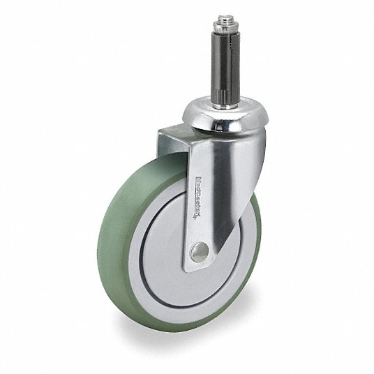 Colson Antimicrobial Expanding Stem Caster, 4" SS04AMP125SWXRN2G