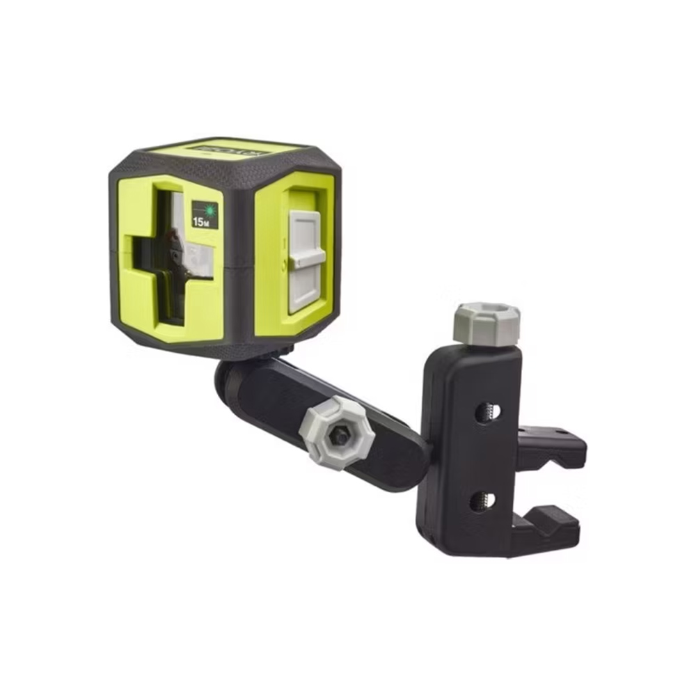 Ryobi 15M Green Cross line Laser, Automatic Self-Leveling, 0.4kg RBCLLG1
