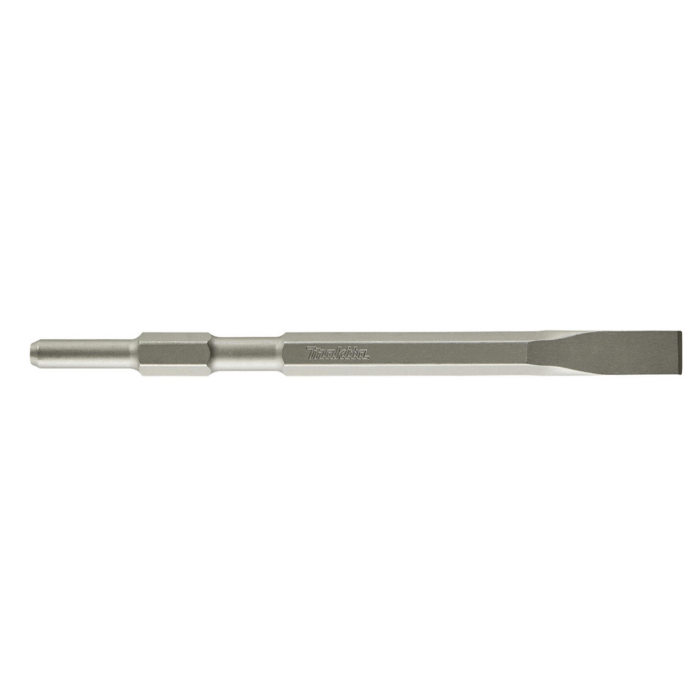 Makita Flat Chisel Bit, For 17mm Hex Shank Hammers, Size 19 X 280 mm D-08707