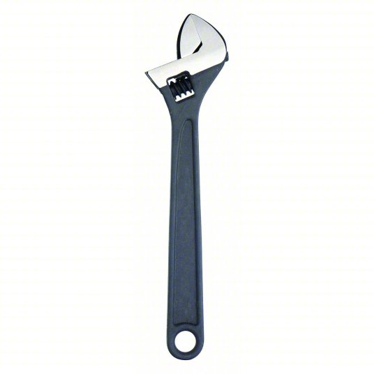 Westward Adjustable Wrench, Alloy Steel, Black Phosphate, 6-inch Overall Length, 3/4-inch Jaw Capacity 1NYB1