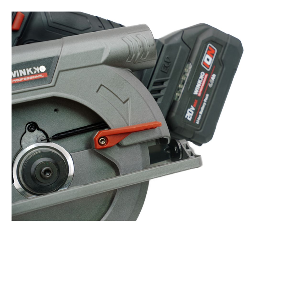 Winkko Cordless Wood Circular Saw, 20V, 5200rpm, 165 mm, 57 mm Cutting Capacity PCS203BL