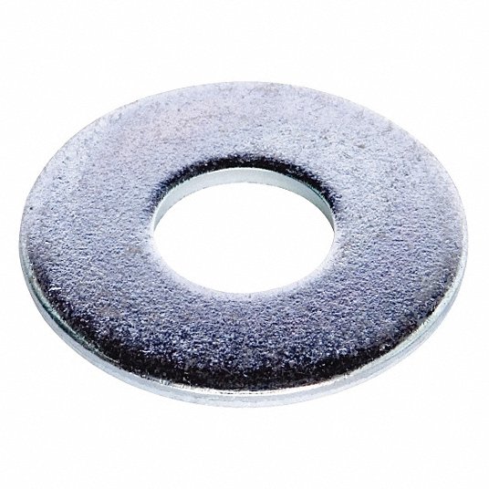 Grainger Approved Steel Flat Washer, Zinc Plated Fastener Finish, Fits Bolt Sizes 3/4 Inch, 2Inch Washer Outside Dia, Pkg of 25 UST011648