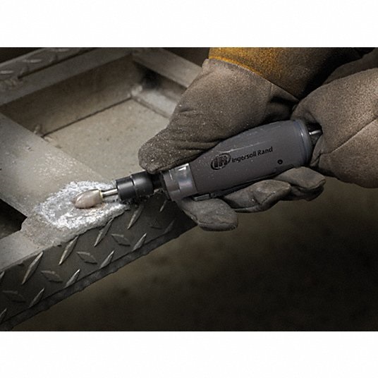 Ingersoll Rand Rear Exhaust Straight Air Die Grinder, 1/4 in Collet, 25,000 RPM Free Speed, 0.33 hp 23Z011 308B