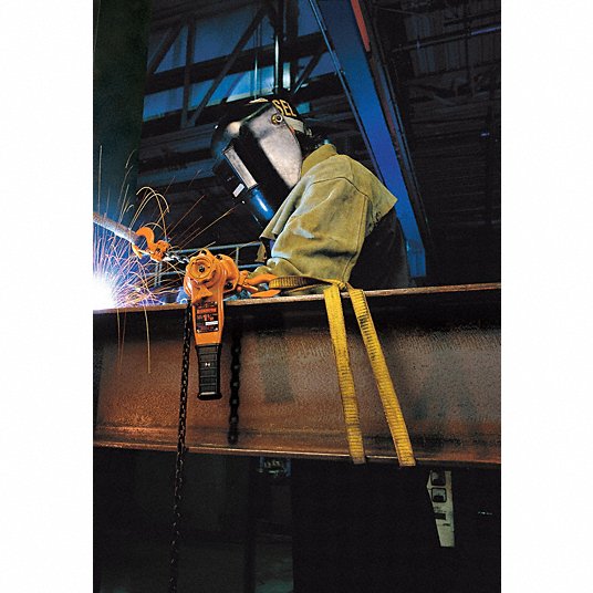 Harrington Lever Chain Hoist, 6,000 lb Load Capacity, 10 ft Hoist Lift, 1 1/2 in Hook Opening1TAJ9 LB030-10