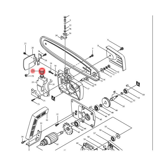 Makita Cap For 5016B 242054-3