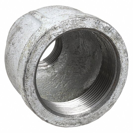 Anvil Reducing Coupling, Malleable Iron, 1/2 in x 3/8 in Pipe Size, NPT x NPT, Class 150 311085401