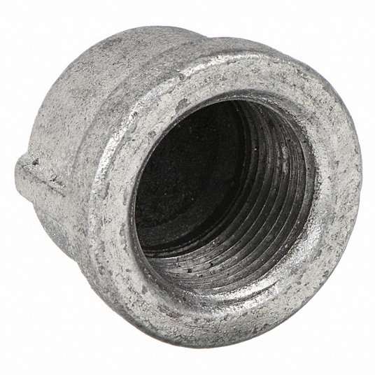 Anvil Round Cap, Malleable Iron, 1 1/4 in Pipe Size, Female NPT, Class 150 319900643