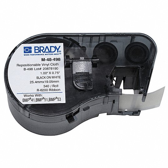Brady Label Cartridge, Length 1 in M-48-498