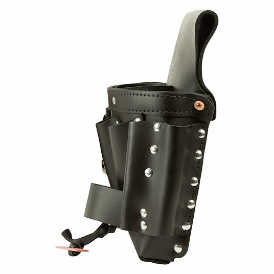 Klein TOOLS, Black Tool Pouch, Leather, For Maximum Belt Width 3 in2DFT6 5162T