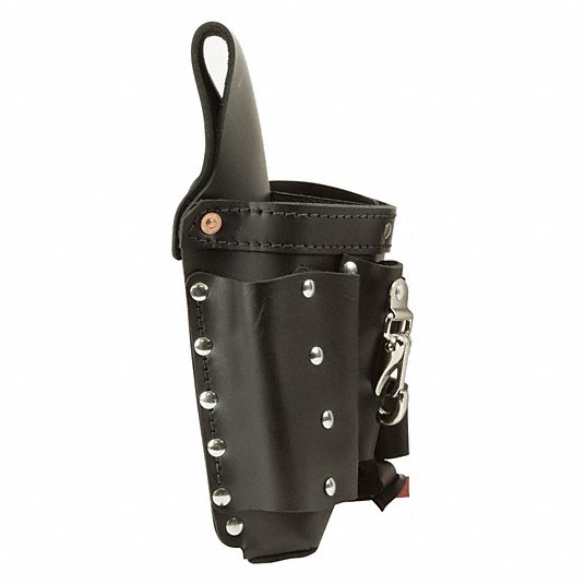 Klein TOOLS, Black Tool Pouch, Leather, For Maximum Belt Width 3 in2DFT6 5162T