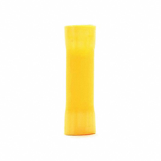 3M Butt Splice Connector, 12-10AWG, Yel, PK500 MVU10BCK