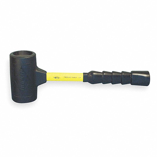 Dead Blow Hammer, 4 lb Head Weight, Fiberglass with Nonslip Grip Handle Material 6894186