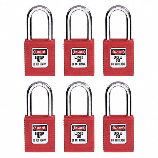 Brady Lockout Padlock, PK 6 51339