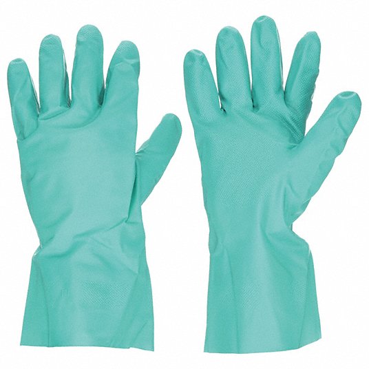 Chemical Resistant Gloves, 8, Glove Materials Nitrile, 1 PR 2YEH8