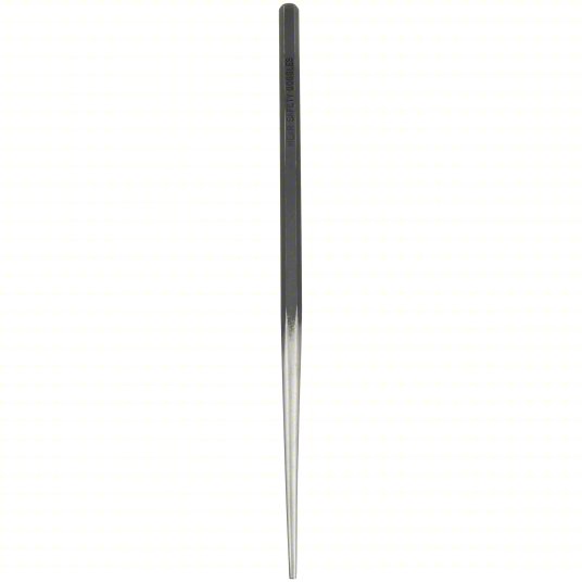 Westward Drift Punch, 3/16 inch Tip Size, Hexagon, 3/8 inch Shank Width, 10 inch Overall Length, 5 inch Taper Length 2AJC2