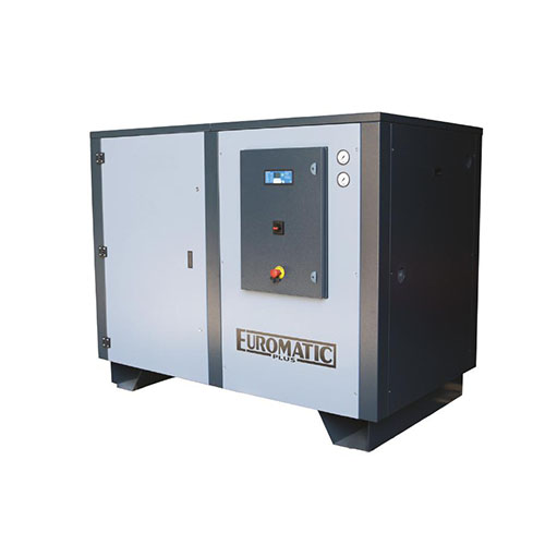 Euromatic Plus SCREW COMPRESSOR, 100 HP, 375 CFM,10 BAR, 143 psi MX 125 DRIVEN