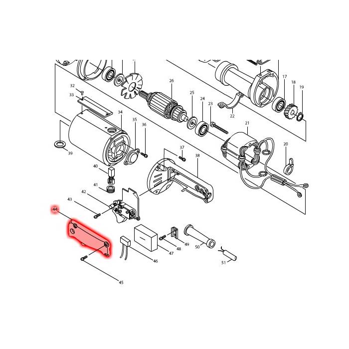 Makita Handle Cover, For 9105 317302-0