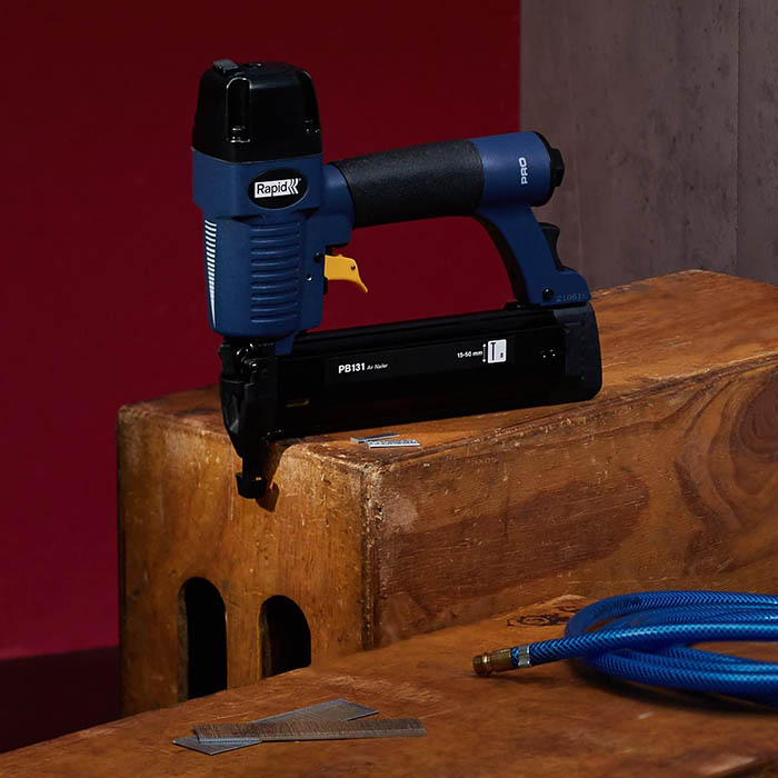 Rapid Pneumatic Stapler, Brad Nailer, Brad length 15-50mm, Operating Pressure: 5-7Bar,  2.57kg PB131