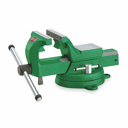 Ridgid Heavy Duty Combination Vise, 4 1/2 in Jaw Width, 6 in Max. Opening, 3 in Throat Depth3AFP5 26648