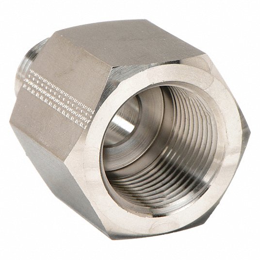 باركر جلبة نقاص , 316 فولاذ مقاوم للصدأ, 3/4 Inch x 1/4 inch, ذكر NPT X أنثي NPT 12-4 RA-SS