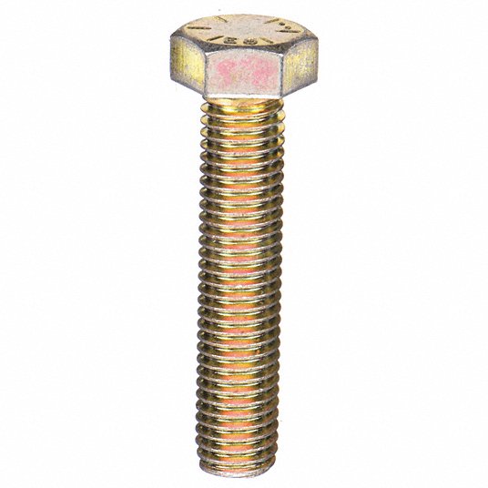 Grainger Approved Hex Tap Bolt, 3/8Inch-16, 2Inch Fastener Length, Grade 8 Steel, PK 100 694274G