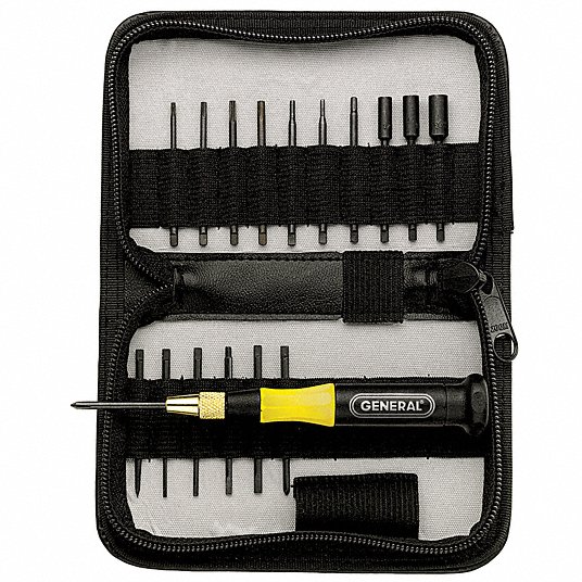 General Precision Screwdriver Set, Combo, 18 pcs. 63518