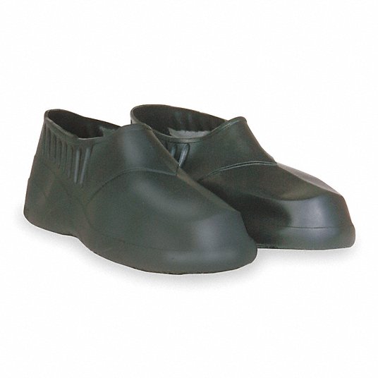 Talon Trax Overshoe, Ankle Shoe, Plain, Chevron, 13 to 14 Fits Shoe Size, Black, 1 Pair 3XE85