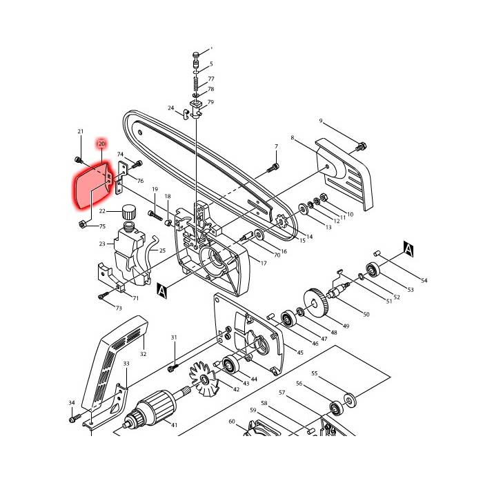 Makita Protector, For 5012B, 5016B 411747-5