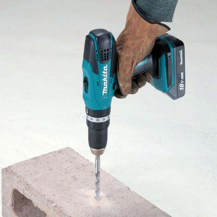 ماكيتا (سلسة G) مثقاب مطرقة تصادمی لاسكلي 18 فولت, 13mm HP457DWE