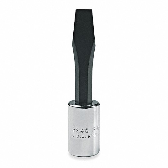 Proto Socket Bit, Insert Length 1 inch, Replaceable Insert No, Tip Size 1/4 in, Tip Style Slotted J5246