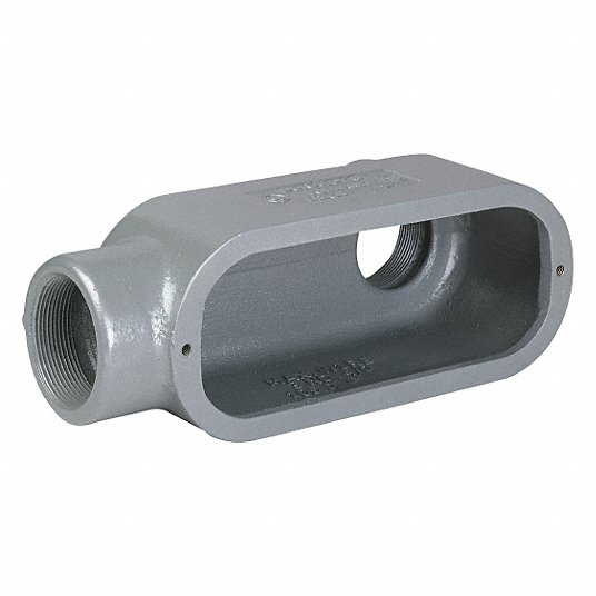 Conduit Outlet Body, Iron, Powder Coated, 1 1/4 in Trade Size, LB Body, 24 cu in Body Capacity LB448