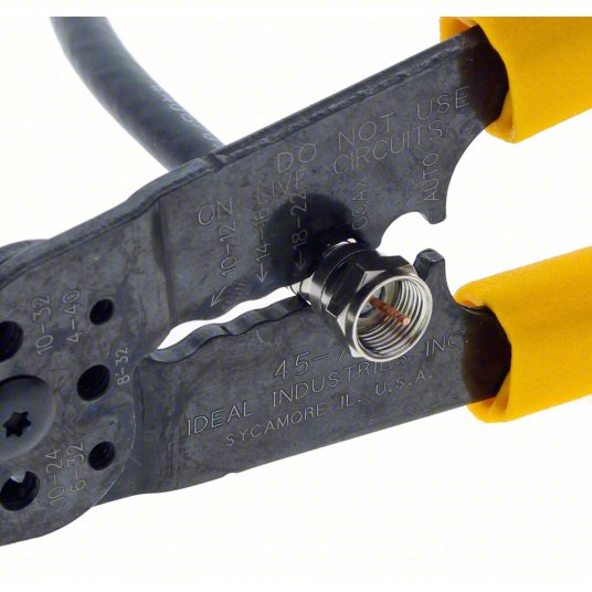 IDEAL Multi-Tool Wire Stripper, 16 AWG to 6 AWG, For RG-59 Cable Designation, 8 1/4 inch Length 45-777