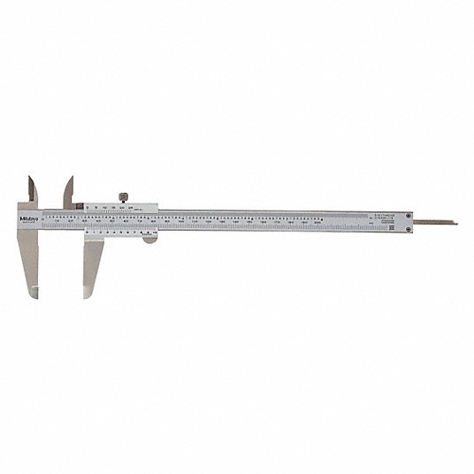 4-Way Vernier Caliper, Range 0 in to 8 in, 0 mm to 203.2 mm, Graduations 0.05 mm 530-118