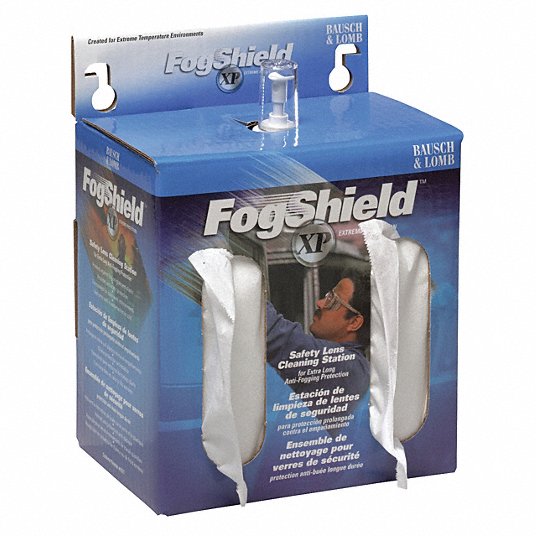 Fog Shield XP Lens Cleaning Station, 1,520 Wipe Count, 6 1/2 in (W) x 4 3/4 in (L) Wipe Size 8577