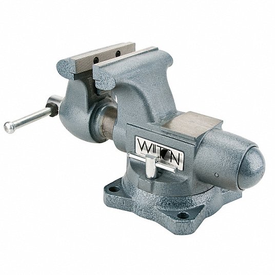 Heavy Duty Combination Vise, 8 in Jaw Width, 7 in Max. Opening, 4 3/4 in Throat Depth 1780A