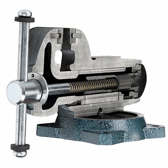 Heavy Duty Combination Vise, 8 in Jaw Width, 7 in Max. Opening, 4 3/4 in Throat Depth 1780A