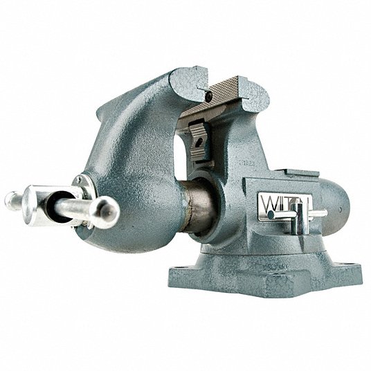 Heavy Duty Combination Vise, 8 in Jaw Width, 7 in Max. Opening, 4 3/4 in Throat Depth 1780A