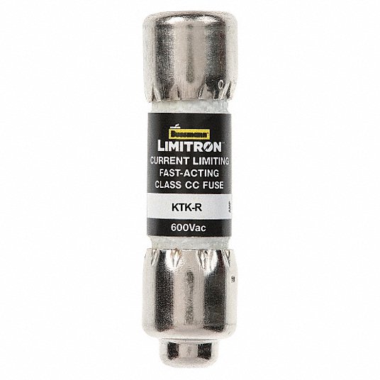 صمام فيوز, UL الفئة CC, سريع المفعول, 30 A, KTK-R, 1-1 / 2 بوصة L x 13/32 in مقاس قطر الفيوز KTK-R-30