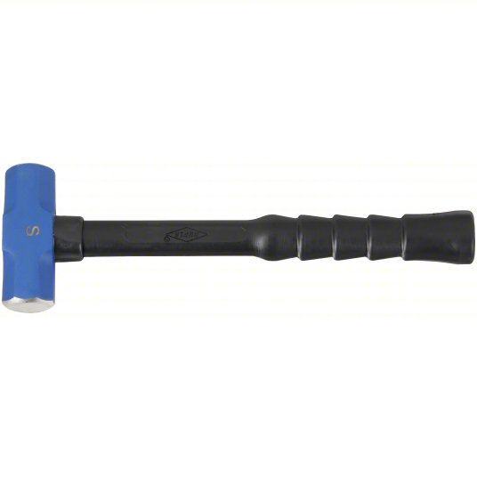 Nupla Soft-Face Drilling Hammer, Fiberglass Handle, 3 lb Head Weight, 1 5/8 inch Dia, 14 inch Overall Length 6894266