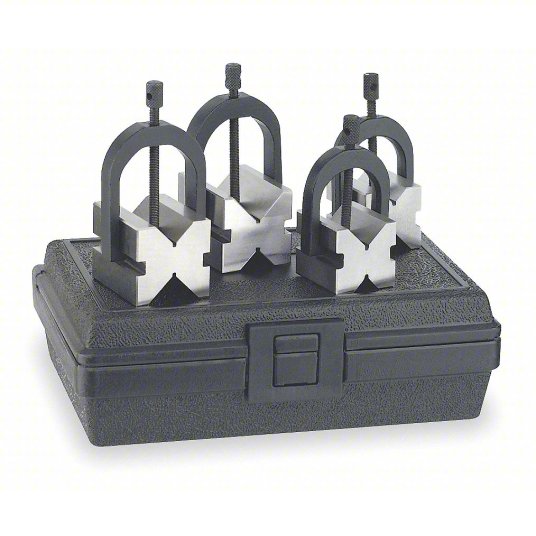 Westward V-Block Set, 1-5/8 inch; 2 inch Length 4KY25