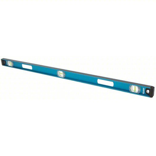 Westward Magnetic Spirit Level, Aluminum, Overall Length 122cm, 3 Vials 4MRW2